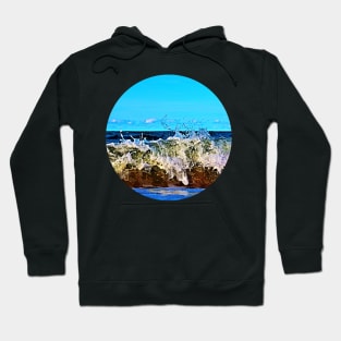 Colorful Splashy Waves Hoodie